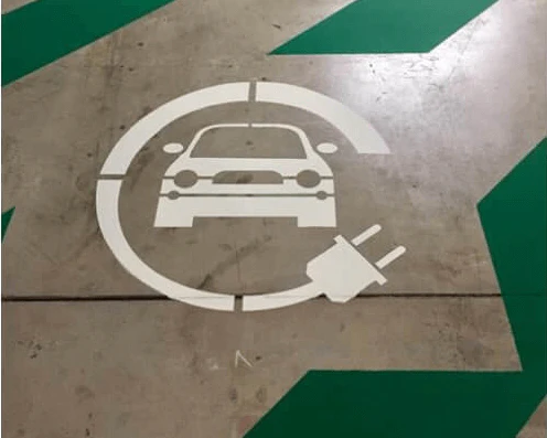 Electric Vehicle Parking Space Stencil - Image 2