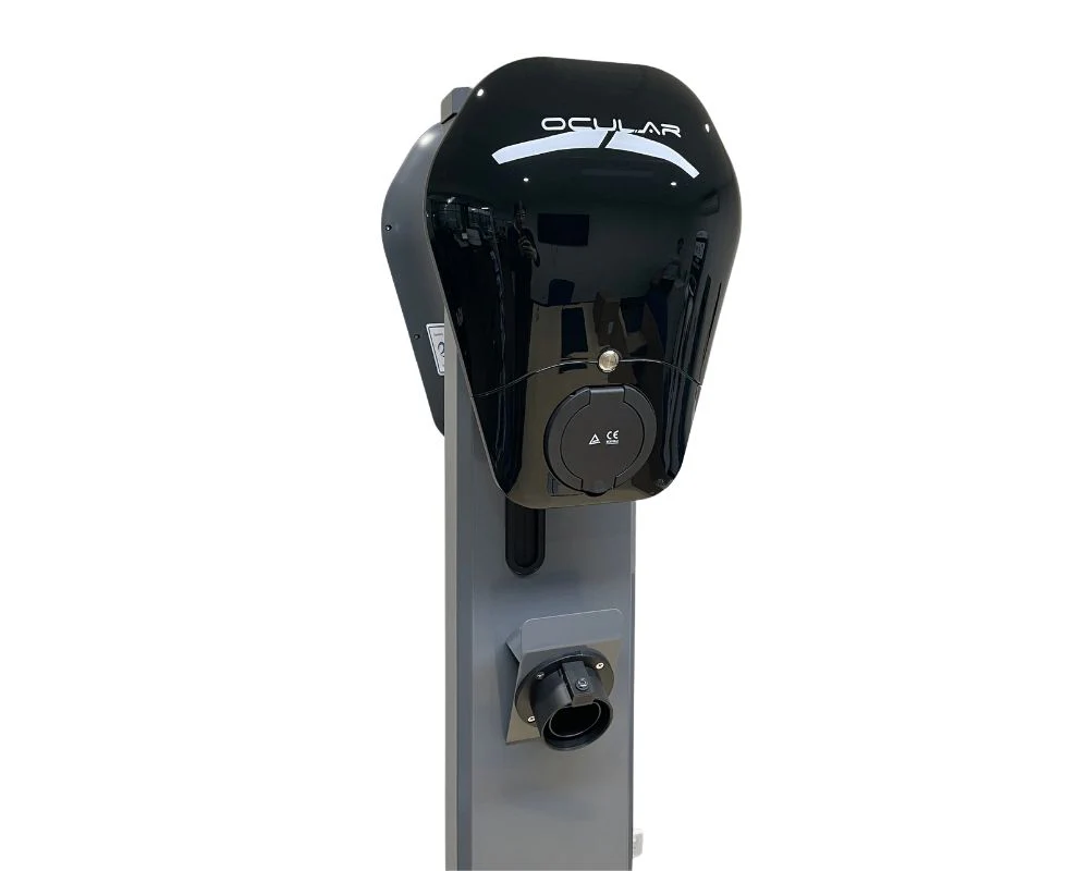 Ocular IQ EV Station Stand Dual | Powder Coated Steel - Image 2