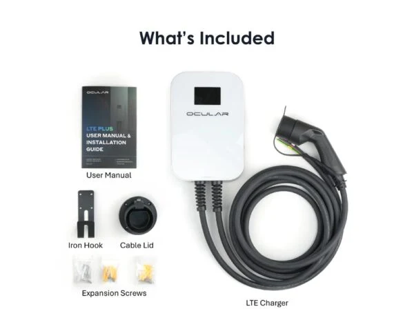 Ocular LTE Plus V3 | w/6m Type 2 Cable | 7kW Single Phase - Image 2