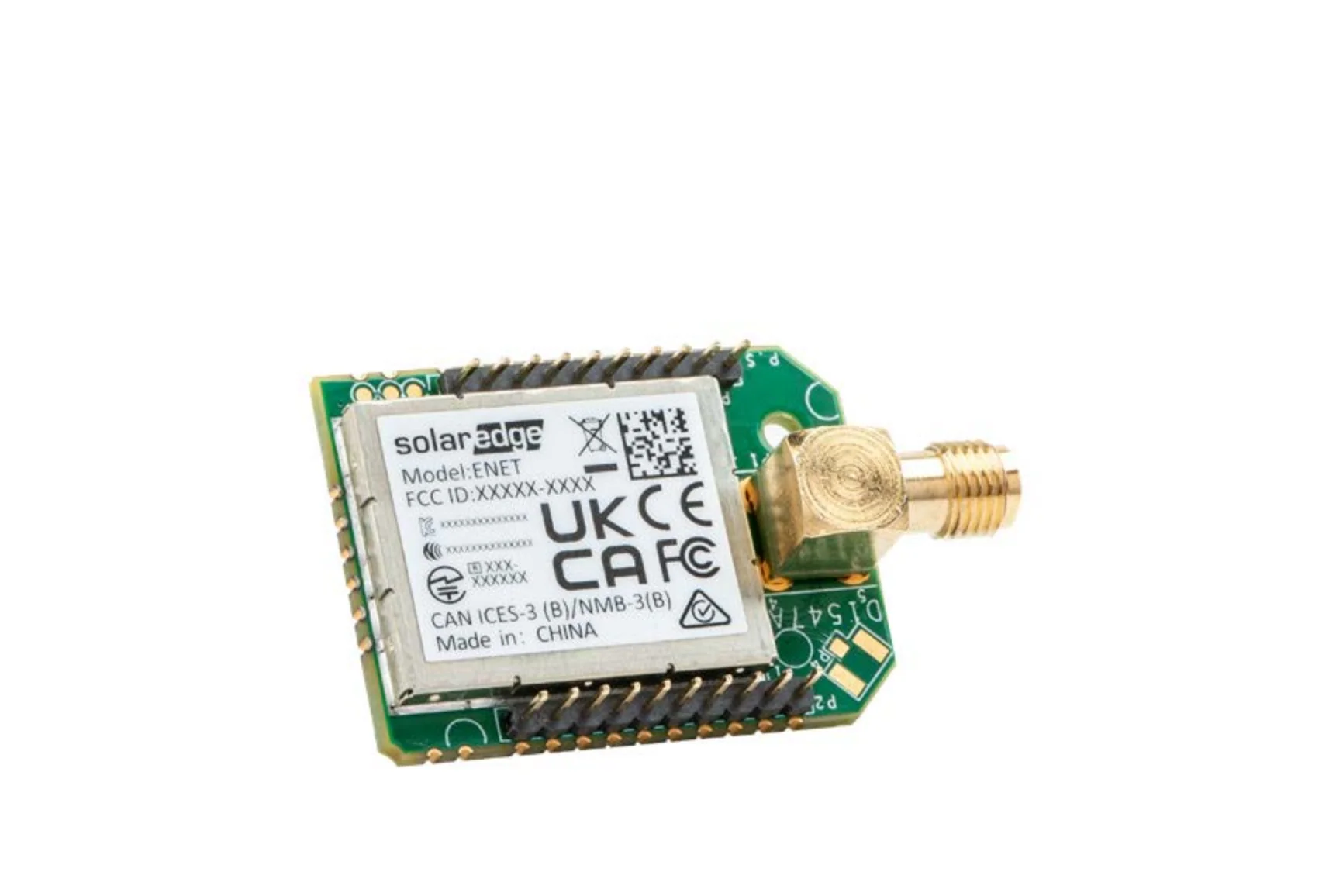 SolarEdge ENET Plug-in w/antenna -Home Network Plugin compatible with ENET-ready inverters, including; Genesis, HomeHub & Resi 3Ph. Allows wireless comm with Battery, Inline Meter and SolarEdge Smart Energy Devices. (ENET-HBNP-01)