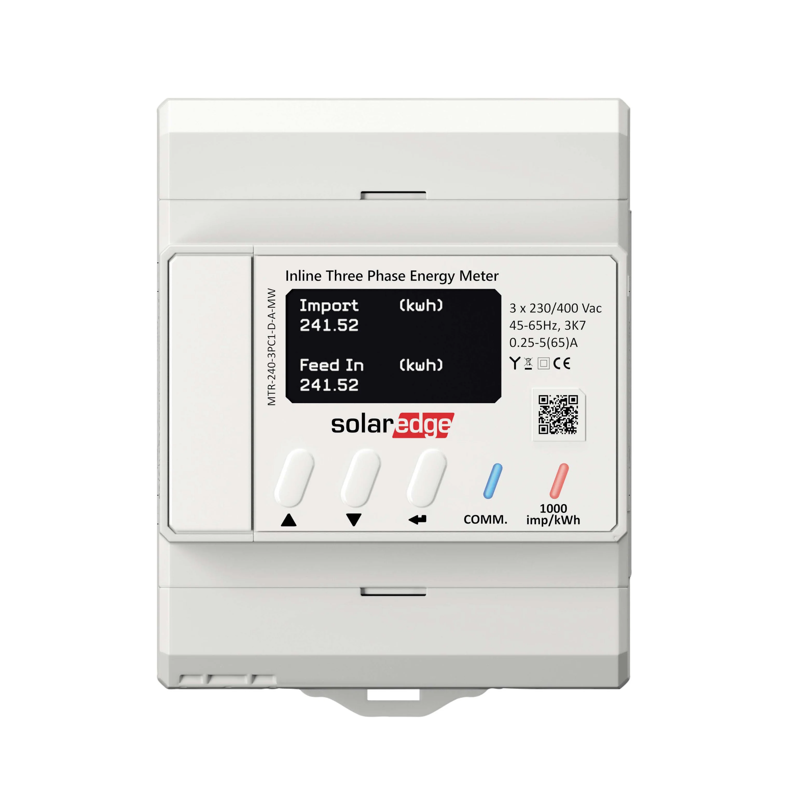 SolarEdge inline meter- 1 Phase 65A, w/o ENET (MTR-240-1PC1-DW-MW)