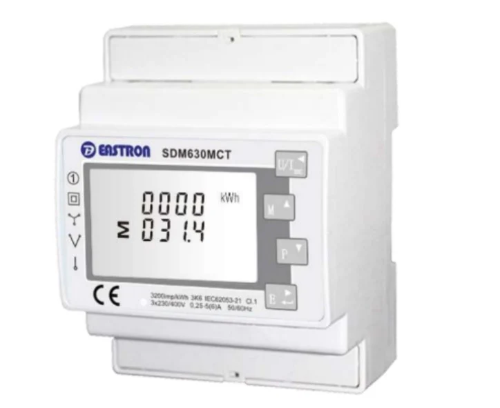 Solis Three Phase CT Meter 120/40mA (SDM630) w/ 3xCTs - For export control and Consumption monitoring [Inverter needs a firmware upgrade to use this]